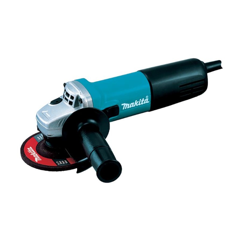 Kit miniamoladora 115mm 840W. 9557HNRX3 (Incluye maletin, 3 discos de repaso y 2 de desbaste) Makita