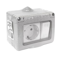 Conmutador estanco con base TTL y tapa IP55 16A 250V