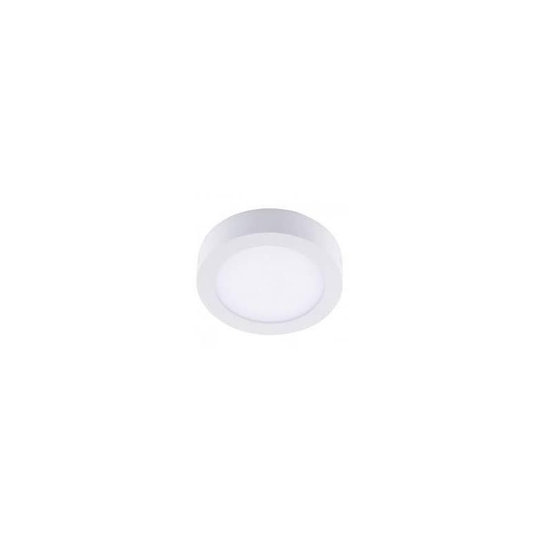 Plafon superficie panel LED blanco redondo 6W