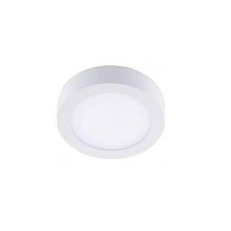 Plafon superficie panel LED blanco redondo 6W