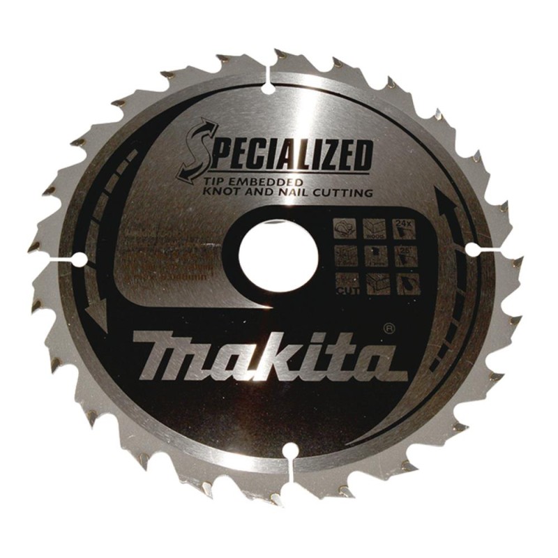 Disco sierra circular T.C.T, 190x30 mm, 24 D. B-33118. Makita