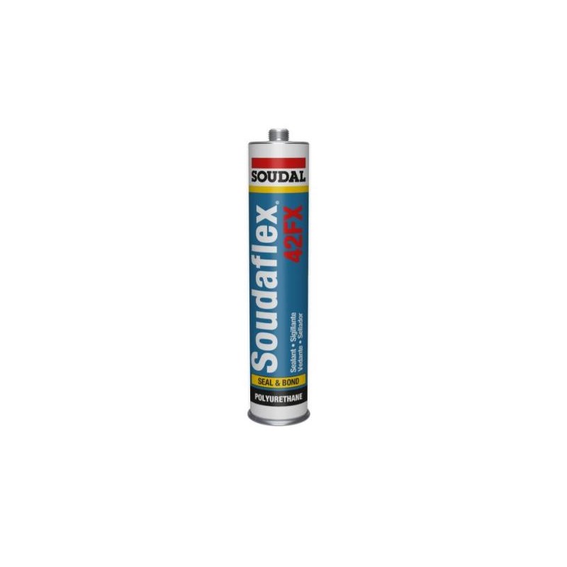 Sellador adhesivo de poliuretano Soudaflex 42FX gris 300ml. Soudal 