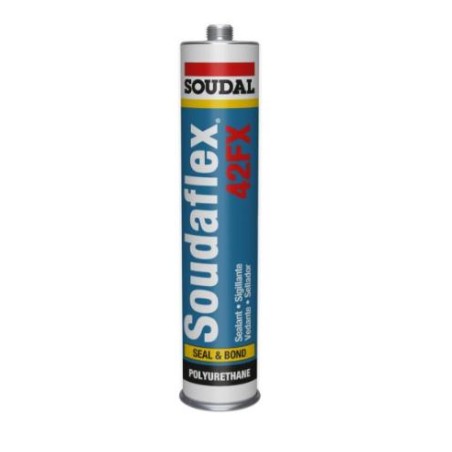 Sellador adhesivo de poliuretano Soudaflex 42FX gris 300ml. Soudal 