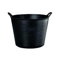 Capazo plastico negro 40 litros Mugar