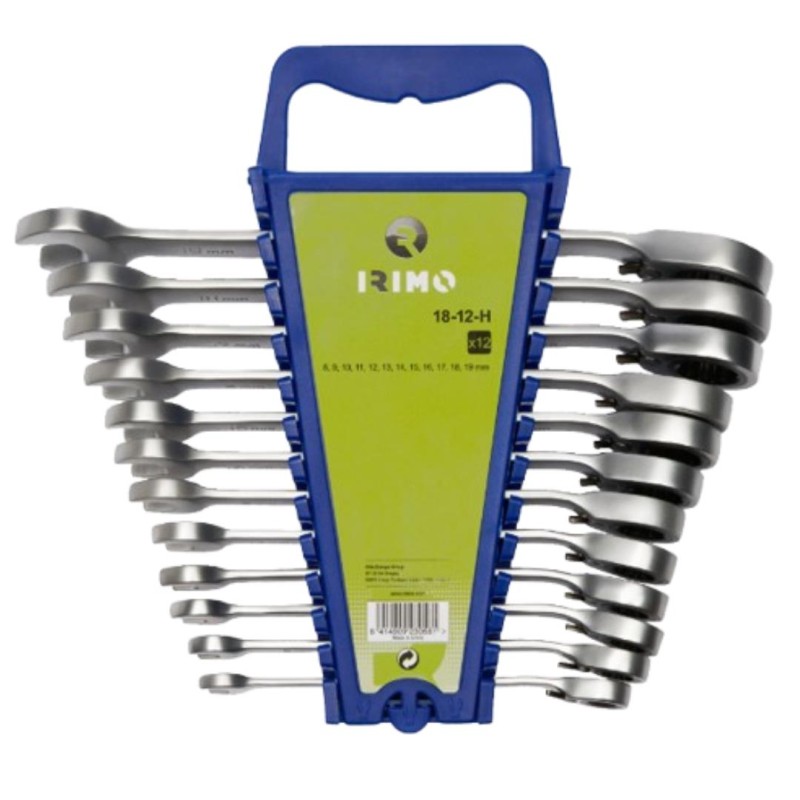 Juego 8 Pcs de llave combinadas carraca 8-19 IRIMO