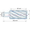 Fresa hueca Hss larga maquina electromagnetica 30.00x50 mm. IZAR