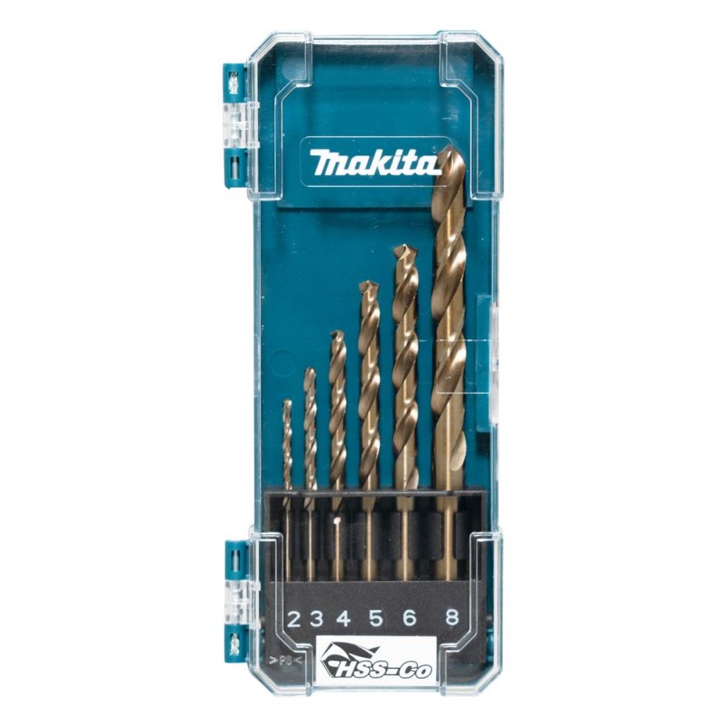 Kit de brocas HSSCo, 6 pcs. D-75758. Makita