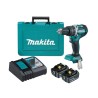 Kit combo taladro percutor (DHP484) +2 baterias 5Ah 18V (BL1850B) + cargador rapido (DC18RC). DHP484RTE. Makita