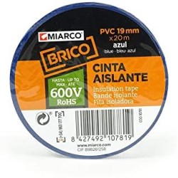 Cinta aislante 20x19 Azul