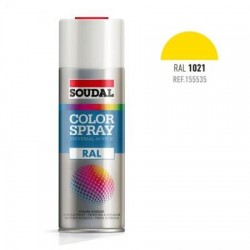 Spray esmalte acrilico soudal Ral 1021. Amarillo claro