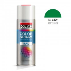 Spray esmalte acrilico soudal Ral 6029. Verde
