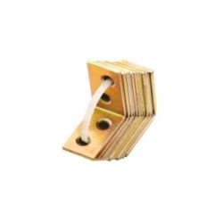 Escuadra para union de madera maxipack bicromatado 50x50x15. Index (precio x pack de 12  unidades)